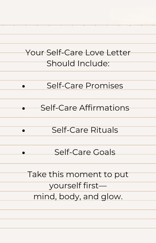 Self- Care Love Letter Journal